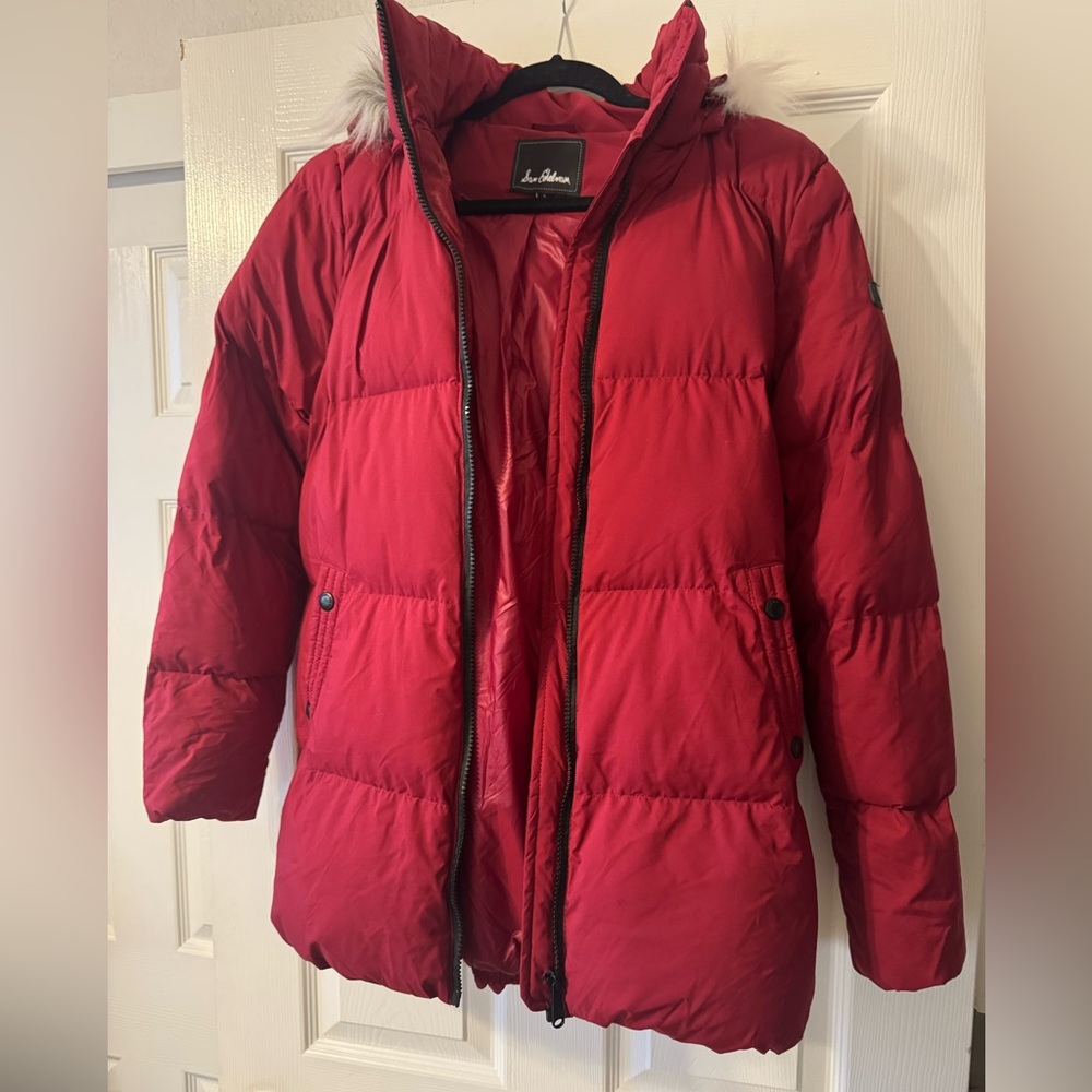 Sam Edelman Women's Red Puffer Jacket Small